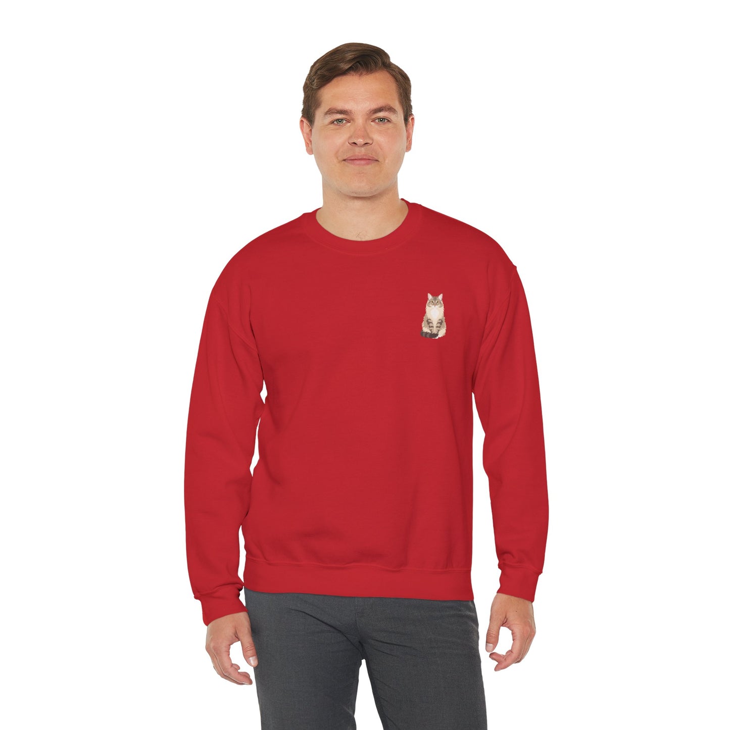 Domestic Longhair Cat - Unisex Crewneck Sweatshirt