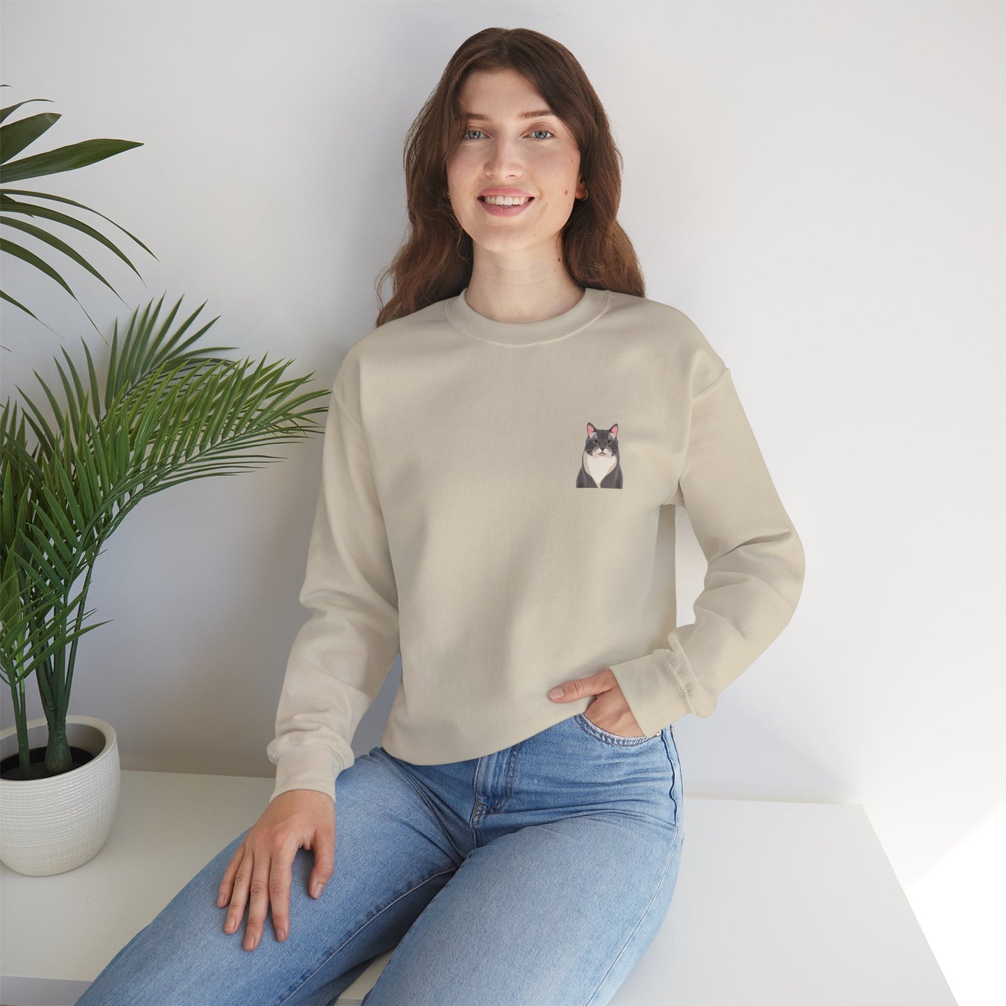American Shorthair Cat - Unisex Crewneck Sweatshirt
