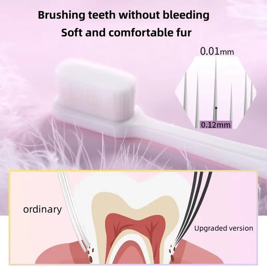 Experience Gentle Care with Our Ultra Soft Adult Toothbrush - Perfect for Sensitive Gums and Teeth!