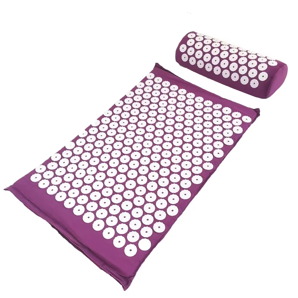 Ultimate Acupressure Massage Cushion & Yoga Mat Set for Pain Relief and Stress Relief