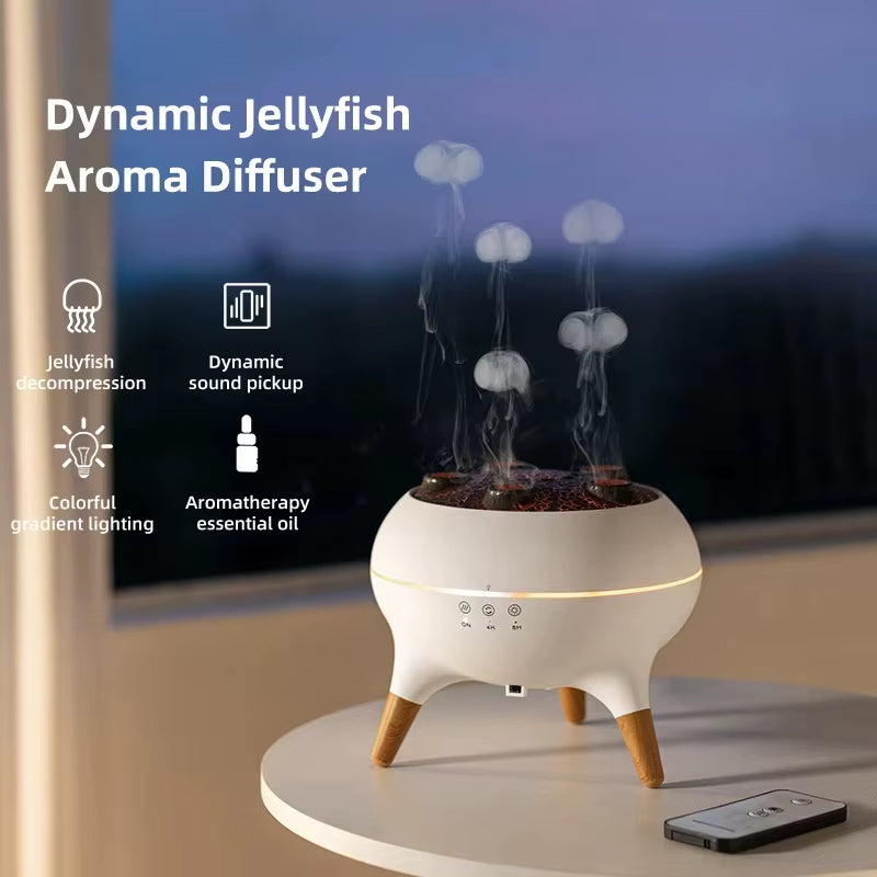 Flame Aromatherapy Essential Oil Diffuser - 250ml Humidifier for Home and Large Rooms