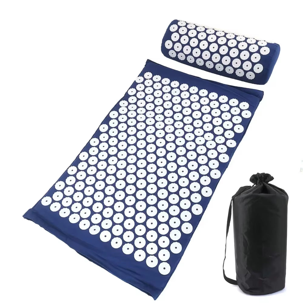 Ultimate Acupressure Massage Cushion & Yoga Mat Set for Pain Relief and Stress Relief