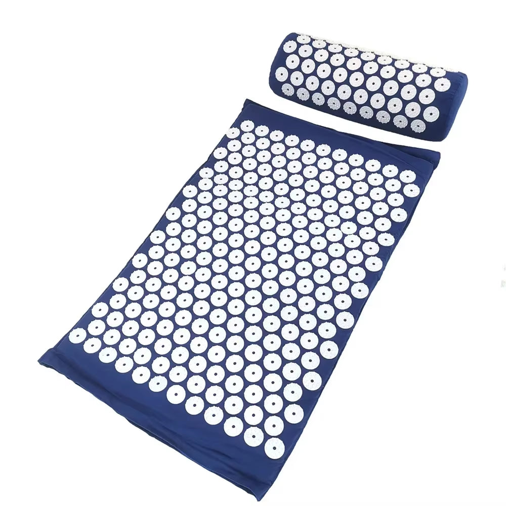 Ultimate Acupressure Massage Cushion & Yoga Mat Set for Pain Relief and Stress Relief